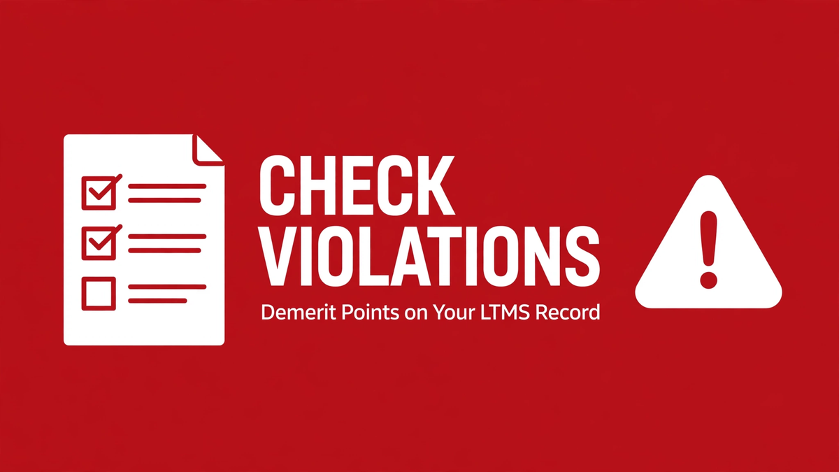 How to Check LTMS Violations and Demerit Points
